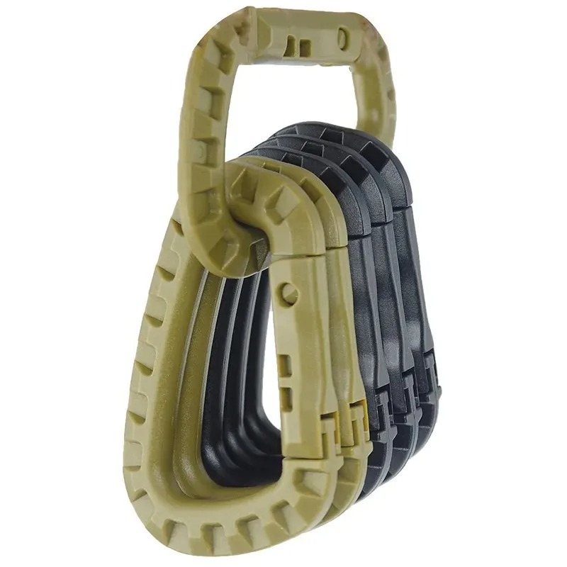Chain Quick Link - Carabiner taktis pengunci cepat baja plastik,